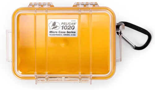 Pelican 1020 Micro Case (Amarillo/Transparente)