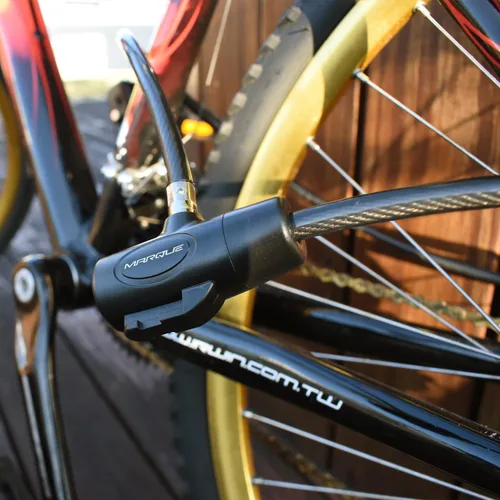 Miniatura 7 de MARQUE Candado de bicicleta con llave – 3/8" (4 pies, 7 pies, 15 pies, 25 pies) cerraduras de cable recto con llaves, cable de seguridad antirrobo