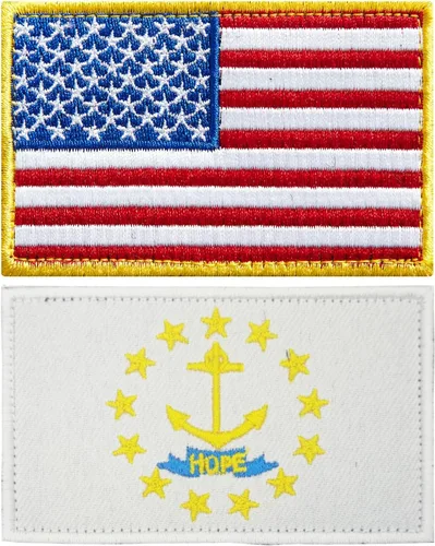 Miniatura 26 de stidsds Paquete de 2 parches de bandera estadounidense de Chicago de Estados Unidos, parches bordados, banderas de Estados Unidos, parche táctico