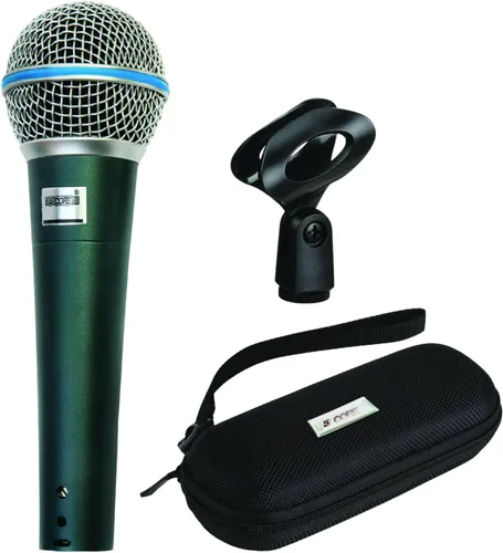 Miniatura 10 de 5 CORE Micrófono cardioide dinámico para canto de karaoke Micrófono profesional con cable XLR para escenario y estudio con imán de neodimio - ND 58