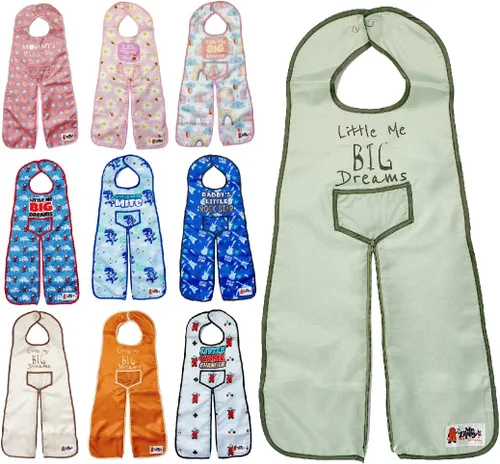 Miniatura 3 de Moore of Rachel's New Mr. Zippy - Baberos impermeables de cuerpo completo súper suaves en bonitos diseños para bebés de 6 a 36 meses