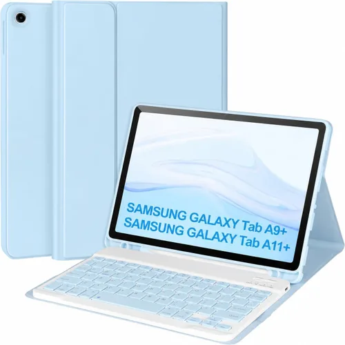 Miniatura 10 de Funda con teclado para Samsung Galaxy Tab A9+/Plus 11'' 2023(SM-X210/X216/X218), funda con teclado para Samsung Tab A9+ con soporte para S Pen