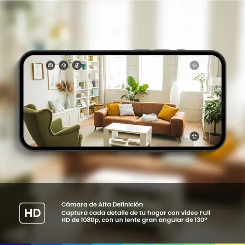 Miniatura 3 de Chamberlain myQ - Cámara de seguridad inteligente para interiores, video HD de 1080p, visión nocturna, detección de movimiento, Wi-Fi, audio