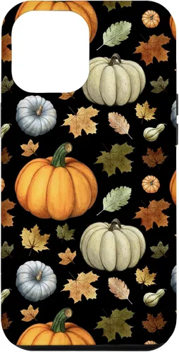 Miniatura 25 de iPhone 16 Falling Leaves Autumn and Pumpkin Happy Fall Case