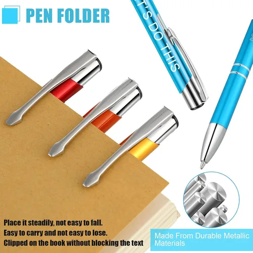 Miniatura 2 de 10 bolígrafos inspiradores, regalos de agradecimiento a los empleados, bolígrafos con citas motivacionales a granel con metal recubierto, bolígrafos