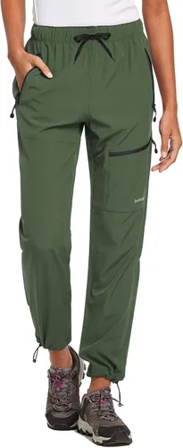 BALEAF - Leggings tipo capri para mujer, con bolsillos, cintura alta, longitud hasta la rodilla, elásticos, pantalones casuales de yoga,