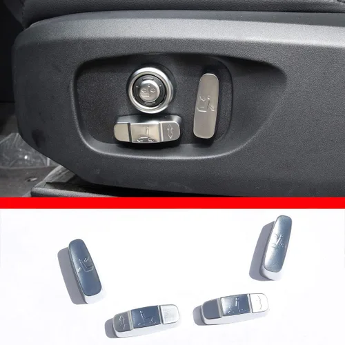 YIWANG 4 piezas de accesorios de cubierta de botón de ajuste de asiento para Land Rover Range Rover Sport, Evoque, RangeRover Vogue 2016-2019