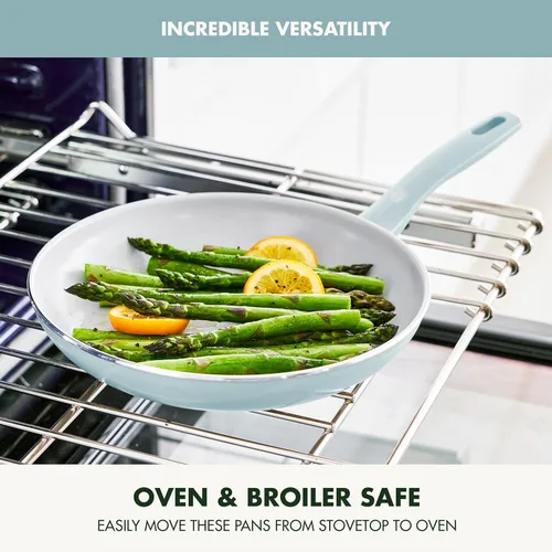 Miniatura 6 de GreenPan Dover - Sartén de 12 pulgadas con revestimiento antiadherente de cerámica libre de PFAS no tóxicos, para sellar, saltear, freír huevos