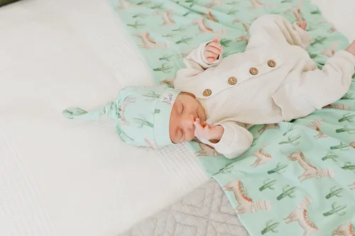 Miniatura 4 de Copper Pearl, Baby Beanie Hat Top Knot - Graphic 1