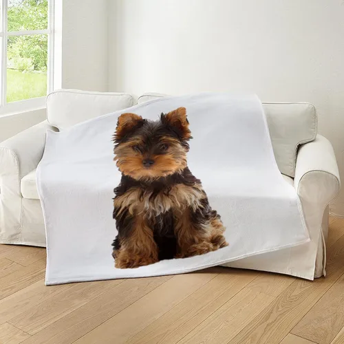 Miniatura 5 de CafePress Yorkie - Manta de forro polar súper suave, 60 x 50 pulgadas