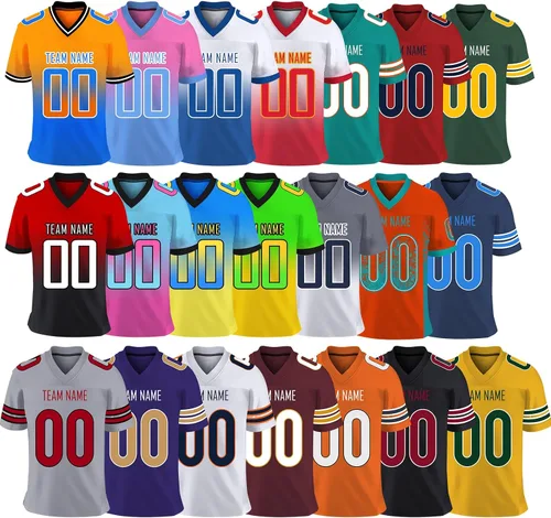 Miniatura 2 de Camiseta de fútbol personalizada para niños y adultos con número de nombre, camiseta de fútbol personalizada para hombres y mujeres