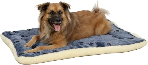 Miniatura 8 de Cama reversible para mascota, diseño en lana para perro o gato , 24 - pulgadas, Azul