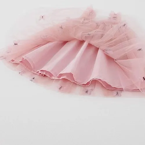 Miniatura 5 de Miipat Vestido de tul sin mangas para niñas pequeñas, vestido de tutú de mariposa floral para niñas pequeñas, vestidos de princesa para fiesta