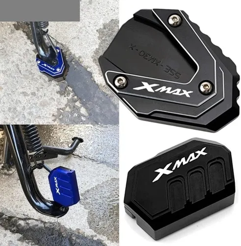 Miniatura 2 de KAnduo M para Yamaha Xmax 300 X-MAX 125 250 300 400 motocicletas Kickstand lateral soporte ampliador Pad y soporte soporte soporte columna auxiliar