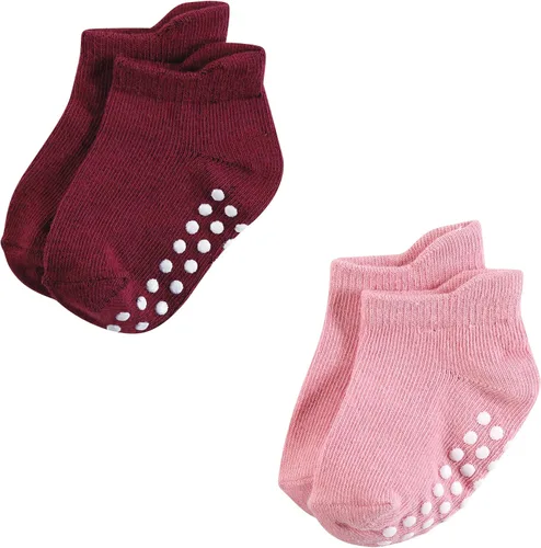 Miniatura 5 de Hudson Baby Calcetines antideslizantes unisex para bebé, Rosado Multi Girl