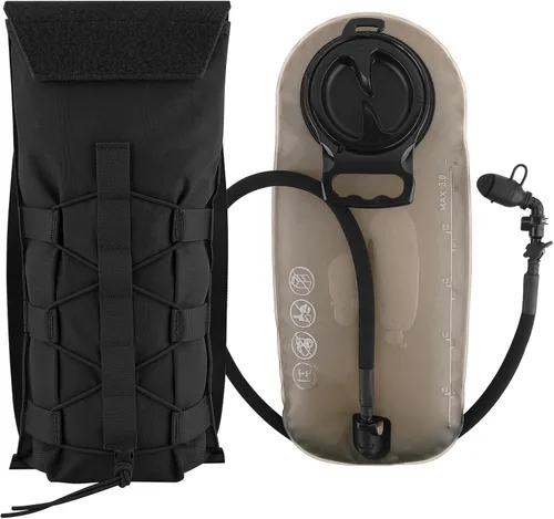 Miniatura 17 de PETAC GEAR 1.5L / 3L Mochila de hidratación táctica, bolsa de transporte Molle para mochila de día de 50 oz / 100 oz, mochila de agua con bolsa
