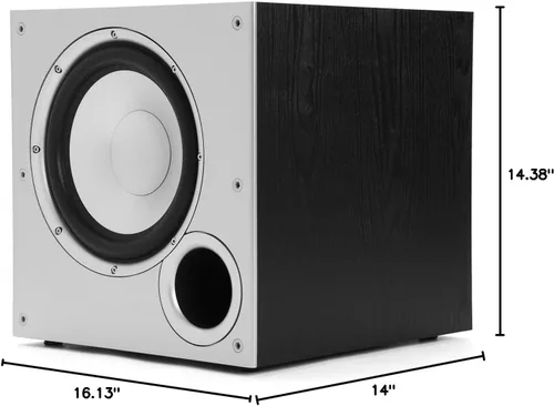 Miniatura 7 de Polk Audio PSW10 - Subwoofer amplificado de 10 pulgadas para audio doméstico - Tecnología Power Port, hasta 100 vatios, graves potentes en diseño