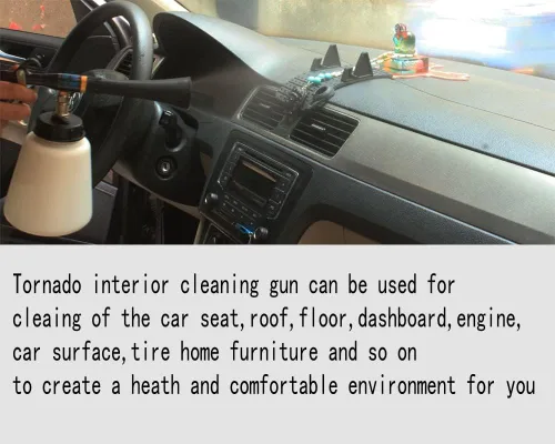 Miniatura 6 de Alta presión z-020 Negro Car Cleaning Gun Automóvil Detalle Limpieza Máquina Limpieza Herramienta de lavado de coches (tubo de metal rotación)
