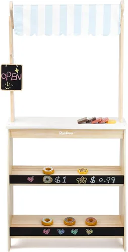 Miniatura 9 de PairPear Juego de juguetes de set de jardín de flores, juguetes de madera para niños pequeños, juego de comida para niñas y niños de 3 años