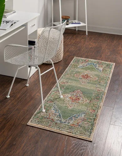 Miniatura 29 de Unique Loom Isabella Collection - Alfombra de área - Rossellini (2 x 3 pies, rectangular, azul/beige)