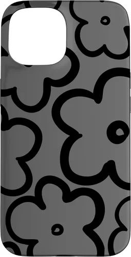 Miniatura 6 de Cute Flower Pattern Wildflower Charcoal Grey Black Floral Case for iPhone 17