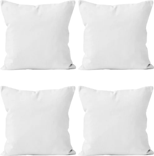 Miniatura 97 de Encasa XO Juego de 2 fundas de almohada de 12 x 12 pulgadas, color beige, sin rellenos, fundas de almohada de algodón para sala de estar, cama
