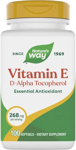 Nature's Way Vitamina E-400, 400 UI por porción, 100 cápsulas blandas