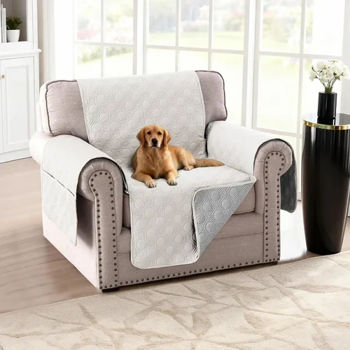 Miniatura 6 de H.VERSAILTEX Funda 100% Impermeable para Silla Gruesa y Duradera Fundas para Sofá para Perros Protector de Sofá Triple Antideslizante Fundas