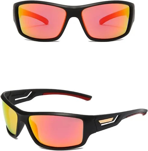 Gafas de sol polarizadas para ciclismo Rojo