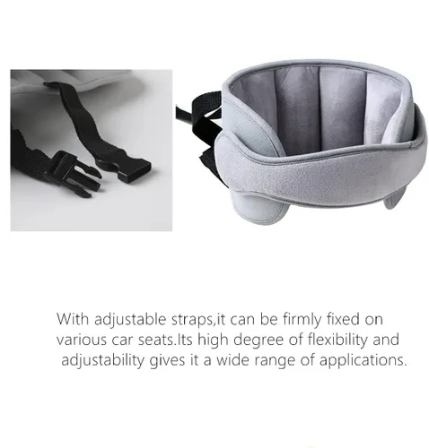 Miniatura 3 de Banda de soporte para la cabeza del asiento de automóvil, alivio del cuello del asiento de automóvil de seguridad, asiento de automóvil ajustable