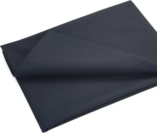 Master FAB - Tela negra 100% de algodón, tela popelina por yarda para coser, manualidades, diseño de moda, estampado floral, tela lavable (negro)
