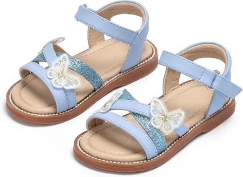 Miniatura 7 de Otter MOMO Sandalias planas de princesa con punta abierta para niñas con suela cómoda para verano