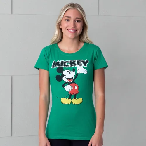 Miniatura 5 de Disney - Camiseta clásica y cómoda de Mickey Mouse con cuello redondo para mujer