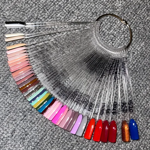 Miniatura 6 de Muestrario de uñas, natural, suministros de arte en uñas, exhibidor de arte en uñas con esmalte y hazlo tú misma en casa