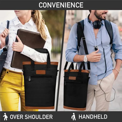 Miniatura 7 de opux - Portavinos para 2 botellas, bolsa aislada a prueba de fugas para vino, bolsa de enfriamiento portátil para viajes BYOB, picnic, estuche