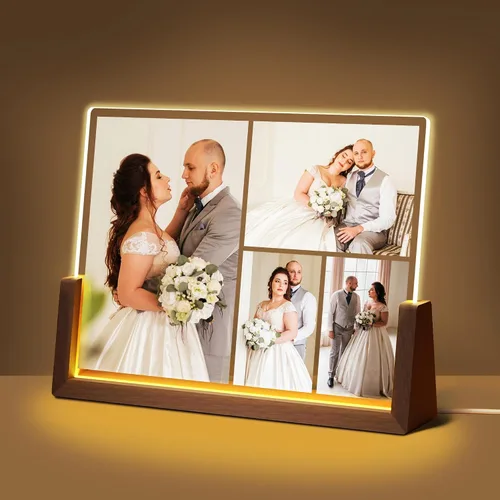 Miniatura 25 de Regalos de cumpleaños personalizados para el día del padre, para papá, de hija, hijo, esposa, marco de fotos con placa acrílica personalizada