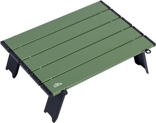Miniatura 17 de iClimb - Mesa plegable ultraligera y compacta de mini playa y picnic de aluminio con bolsa de transporte, dos tamaños (negro - S)