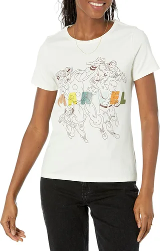 Miniatura 2 de Tienda Essentials Disney Marvel Star Wars Camisetas de manga corta con cuello redondo para mujer, paquete de 2