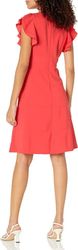 Miniatura 5 de Tommy Hilfiger Crepe de buceo de manga corta hasta la rodilla para mujer