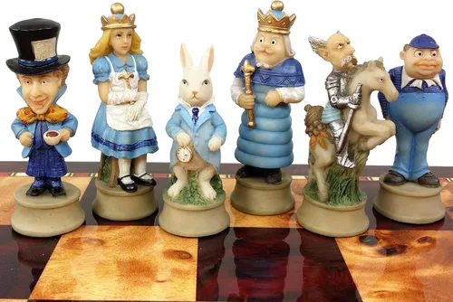 Miniatura 2 de Alicia en el país de las maravillas Fantasy Chess Men Set - NO Board