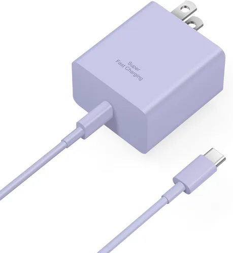 Miniatura 8 de Cargador USB C súper rápido, cargador tipo C bloque de carga rápida con cable tipo C a C de 6 pies para Galaxy S25 Negro