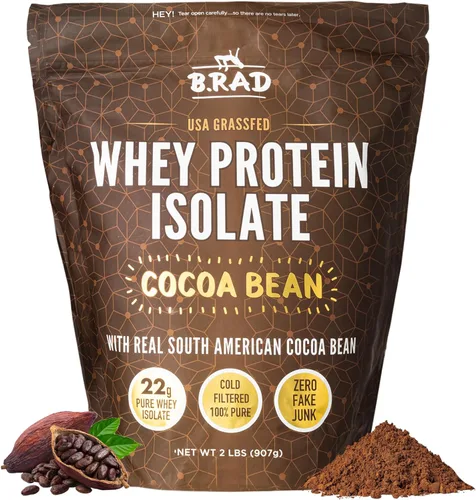 B.rad Polvo aislado de proteína de suero alimentado con hierba, proteína en polvo con ingredientes totalmente naturales, polvo de preentrenamiento