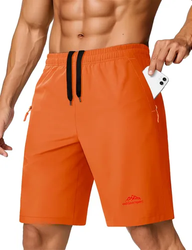 Miniatura 36 de TACVASEN Pantalones cortos deportivos para correr para hombre, 9 pulgadas, de secado rápido, pantalones cortos ligeros de verano, 3 bolsillos