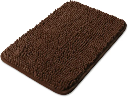 Miniatura 146 de Yeaban Alfombra de pasillo de baño de 24 x 72 pulgadas, antideslizante, alfombra de baño larga de felpilla gruesa, absorbente y lavable, alfombra