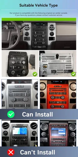 Miniatura 2 de Rimoody 4+64G Android 15 Estéreo de coche para Ford F150 F-150 2009-2012 con Carplay inalámbrico Android Auto, 9 '' en la pantalla de la célula