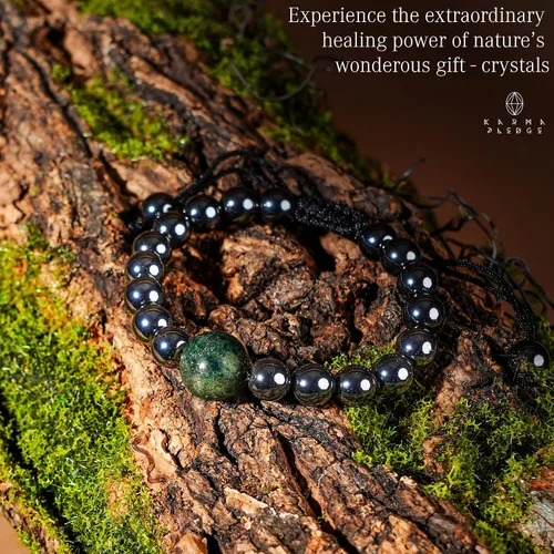 Miniatura 84 de Pulseras de cristal curativo para mujeres y hombres, espiritual, energía positiva y equilibrio, pulseras de cuentas de cristal natural hechas a mano