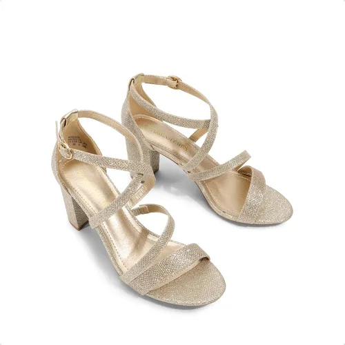 Miniatura 3 de DREAM PAIRS Sandalias de tacón bajo grueso con correa de tobillo para mujer