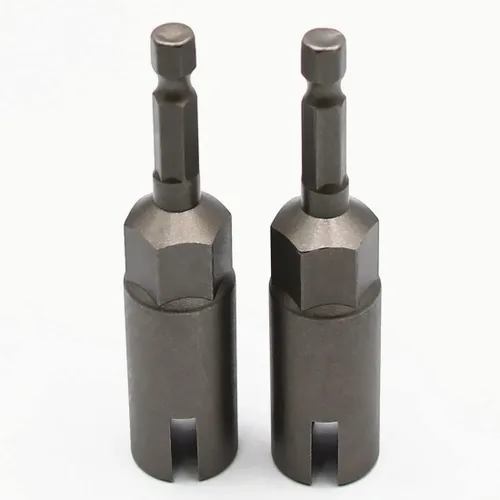 Miniatura 8 de 1 pieza de destornillador profundo de tuerca de ala, 1/4" de vástago hexagonal con ranura para tuerca de ala, herramienta de enchufe de tuerca