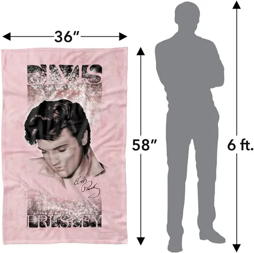 Miniatura 4 de Elvis Presley - Manta de forro polar con luces suaves (36 x 58)