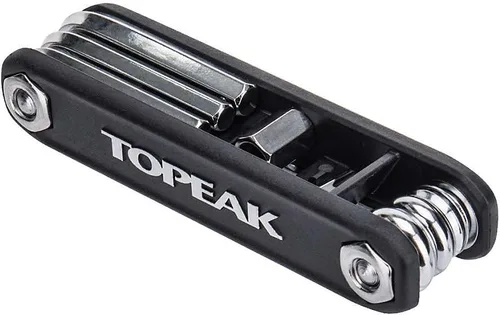Miniatura 2 de Topeak X-Tool+ Multiherramienta plegable para bicicleta de 11 funciones, kit de reparación de bicicletas portátil compacto con llaves Allen, Torx